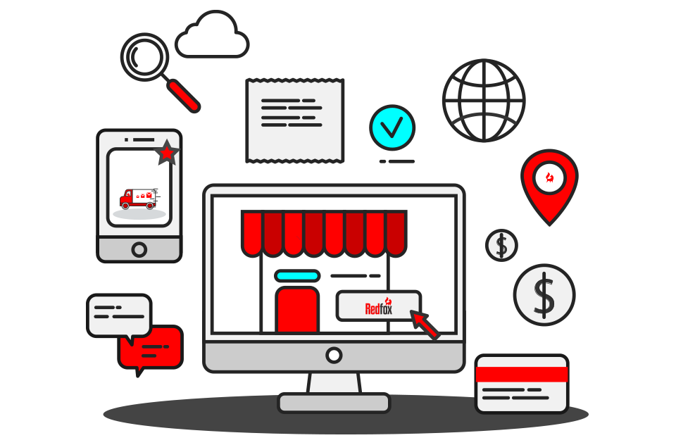 Muestra de la plataforma de pedidos solicitando envío en cuenta para e-commerce